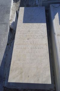 GARZON ABUDARHAM RAQUEL Vda. ISAAC BENDAHAN